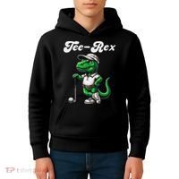 Rex Golf T Rex Dinosaur 's Golfing Kids Hoodie thumb 4