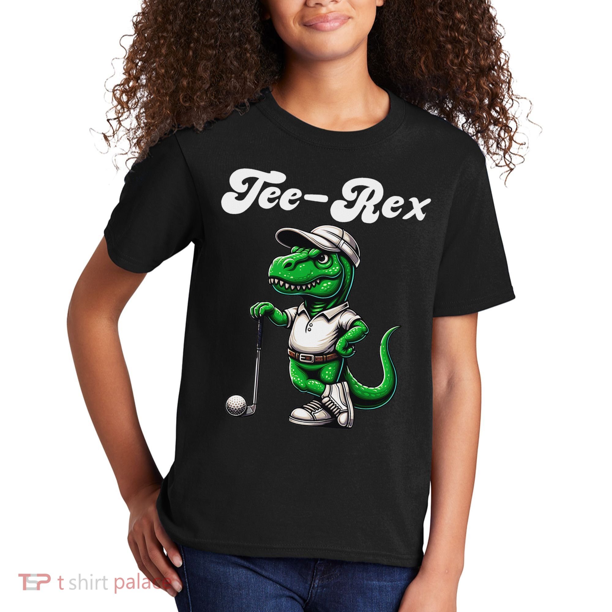 Rex Golf T Rex Dinosaur 's Golfing Kids T-Shirt