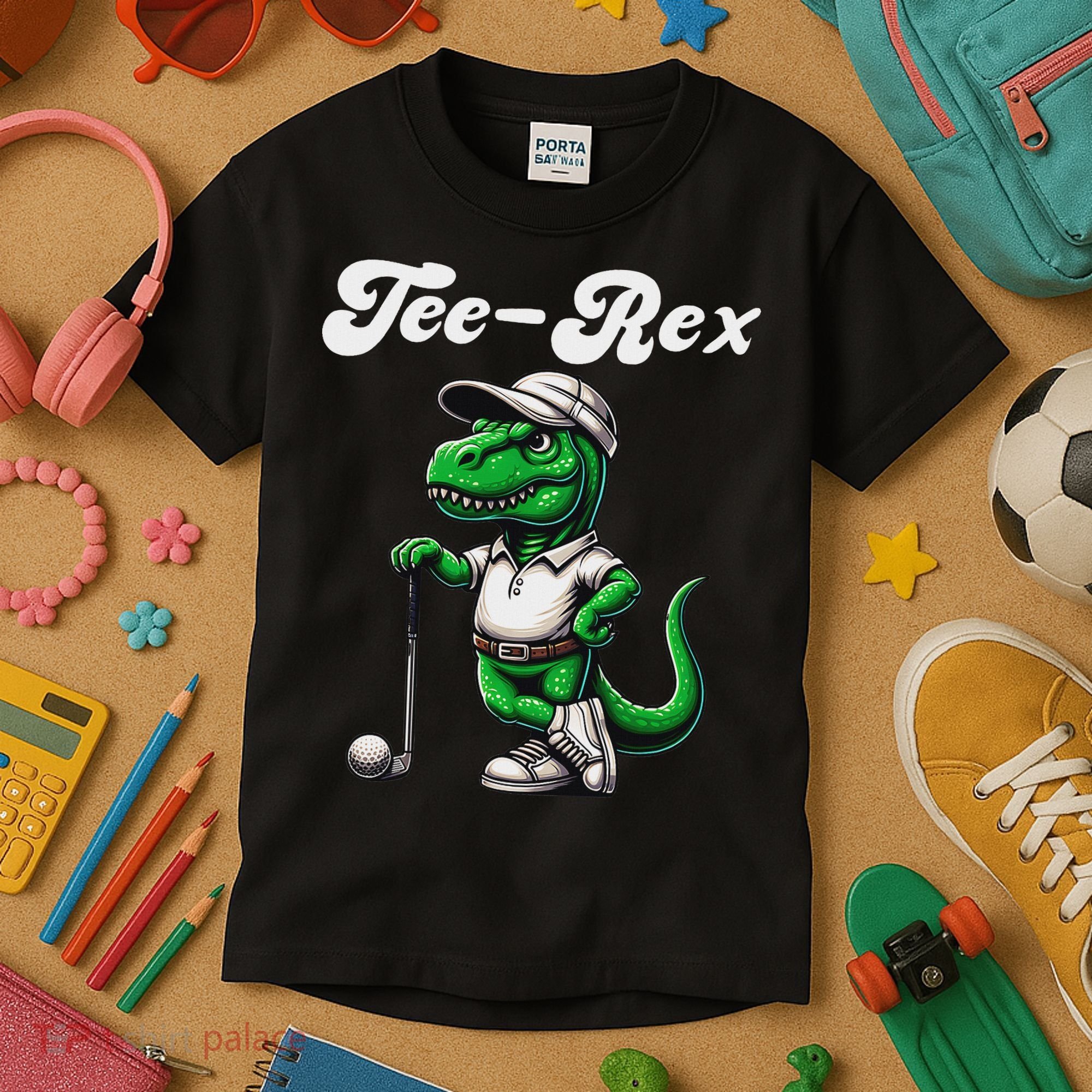 Rex Golf T Rex Dinosaur 's Golfing Kids T-Shirt