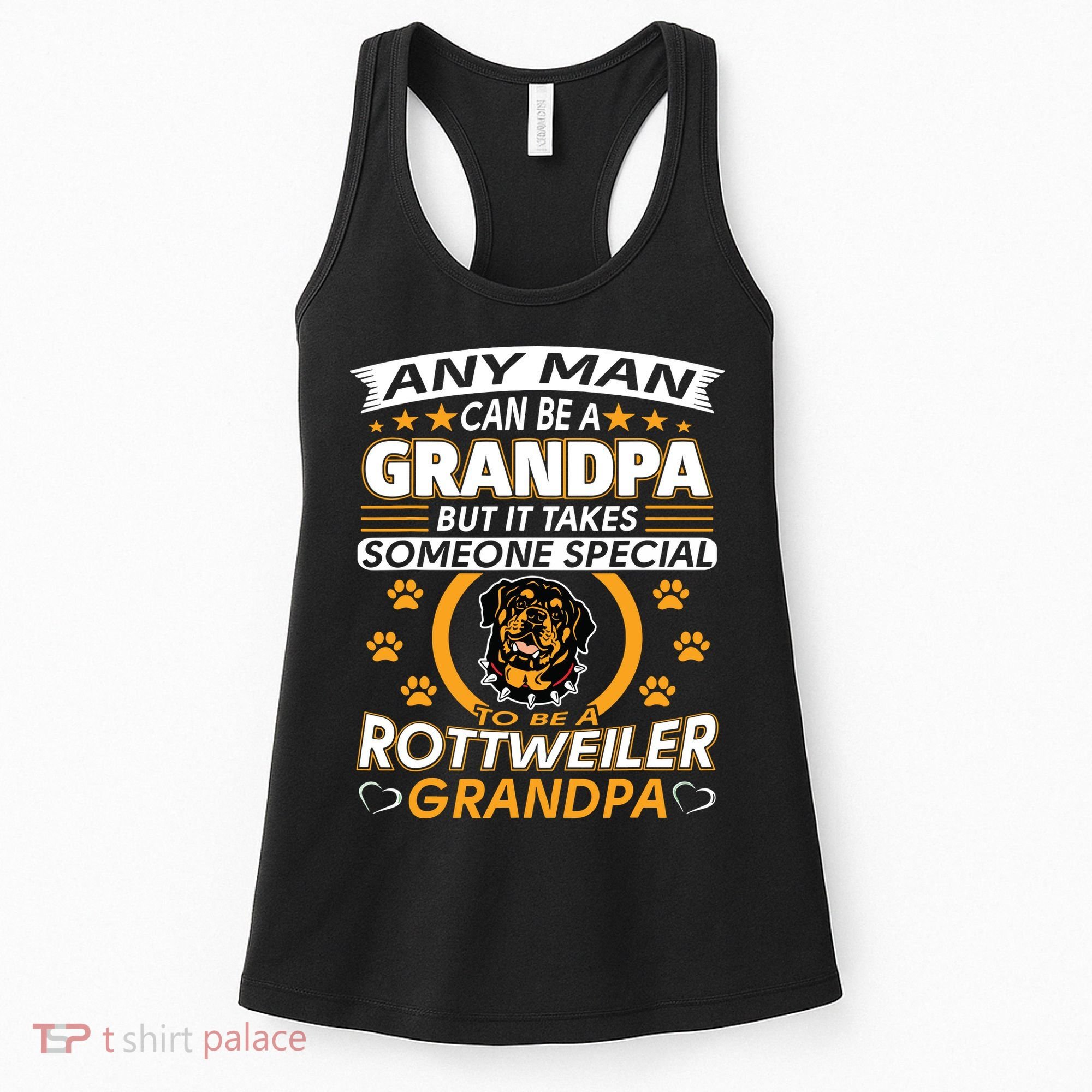 Rottweiler Grandpa T Best Gift For Grandparents Day Women's Tank Top