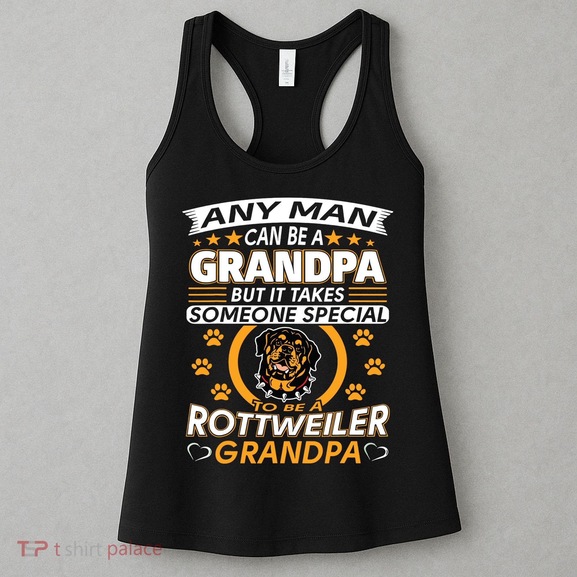 Rottweiler Grandpa T Best Gift For Grandparents Day Women's Tank Top