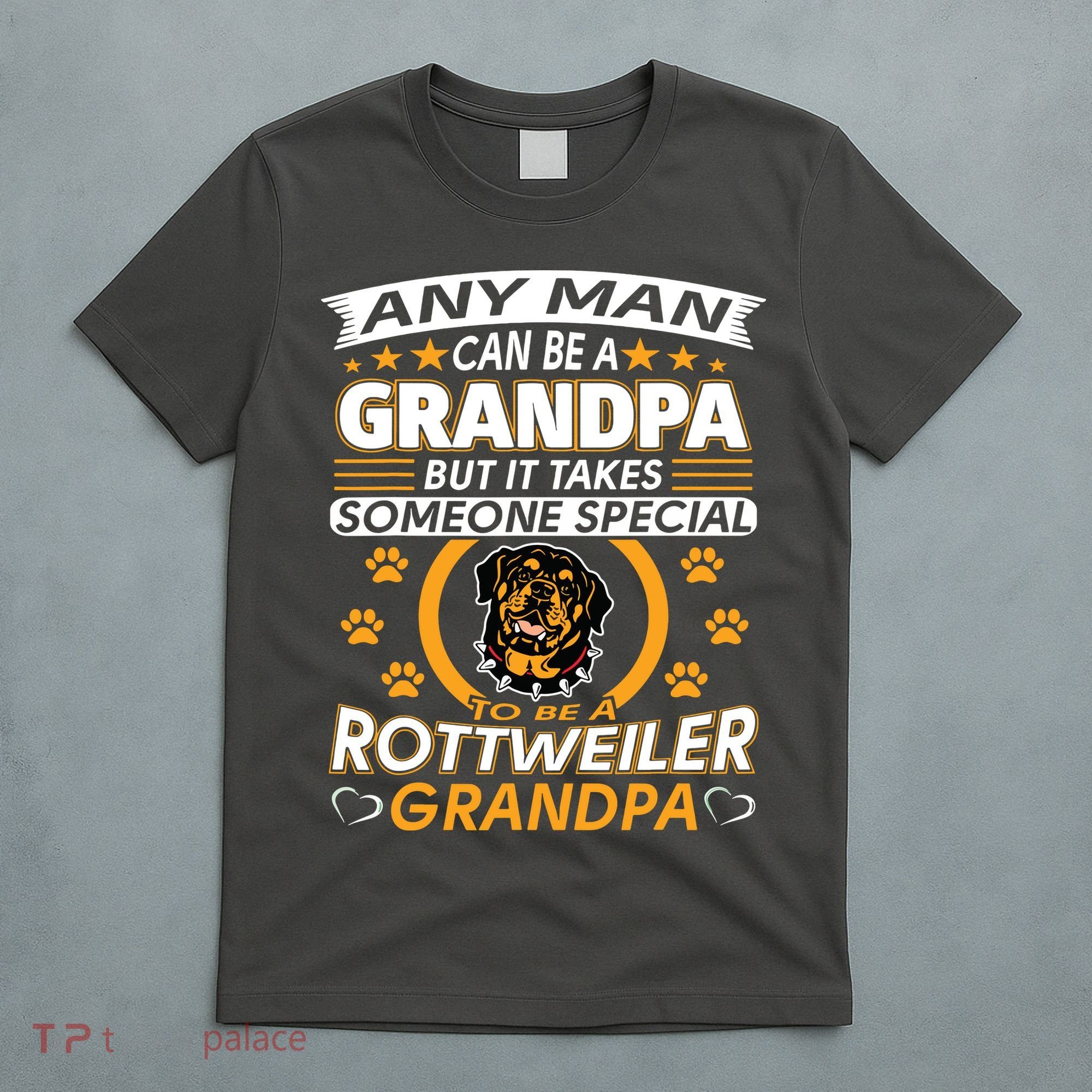 Rottweiler Grandpa T Best Gift For Grandparents Day T-Shirt