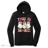 Retro Groovy This Is Some Boo Sheet Halloween Ghost Funny Women's Hoodie thumb 0