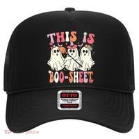 Retro Groovy This Is Some Boo Sheet Halloween Ghost Funny Hat thumb 0