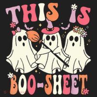 Retro Groovy This Is Some Boo Sheet Halloween Ghost Funny Hat thumb 2