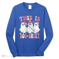 Retro Groovy This Is Some Boo Sheet Halloween Ghost Funny Long Sleeve Shirt thumb 0