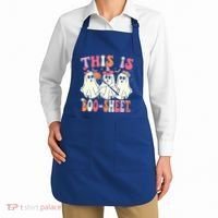 Retro Groovy This Is Some Boo Sheet Halloween Ghost Funny Apron thumb 2