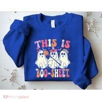 Retro Groovy This Is Some Boo Sheet Halloween Ghost Funny Sweatshirt thumb 2