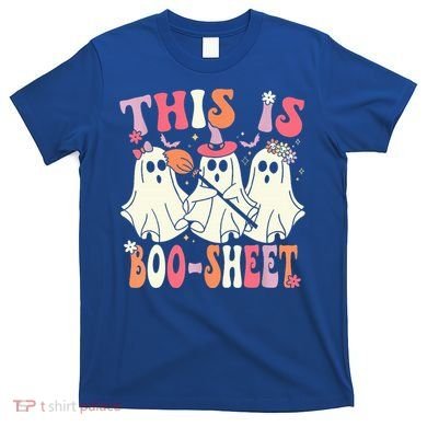 Retro Groovy This Is Some Boo Sheet Halloween Ghost Funny T-Shirt
