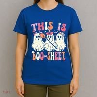 Retro Groovy This Is Some Boo Sheet Halloween Ghost Funny T-Shirt thumb 4
