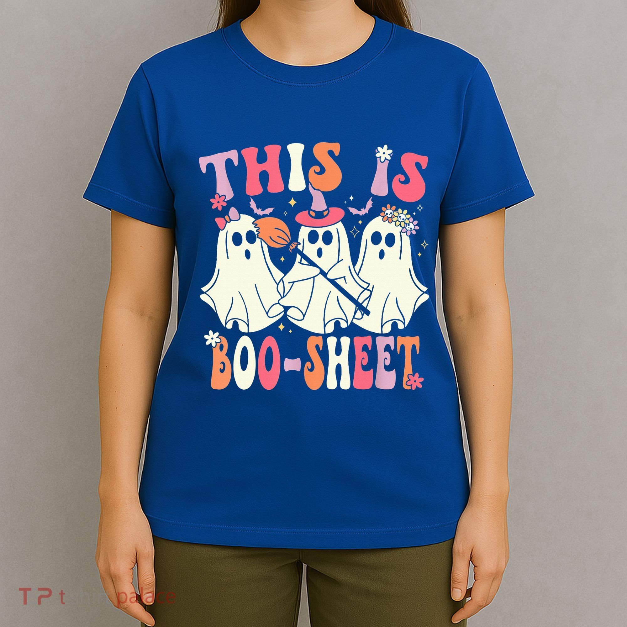 Retro Groovy This Is Some Boo Sheet Halloween Ghost Funny T-Shirt