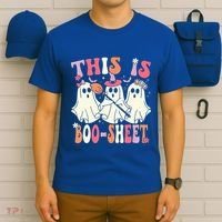 Retro Groovy This Is Some Boo Sheet Halloween Ghost Funny T-Shirt thumb 6