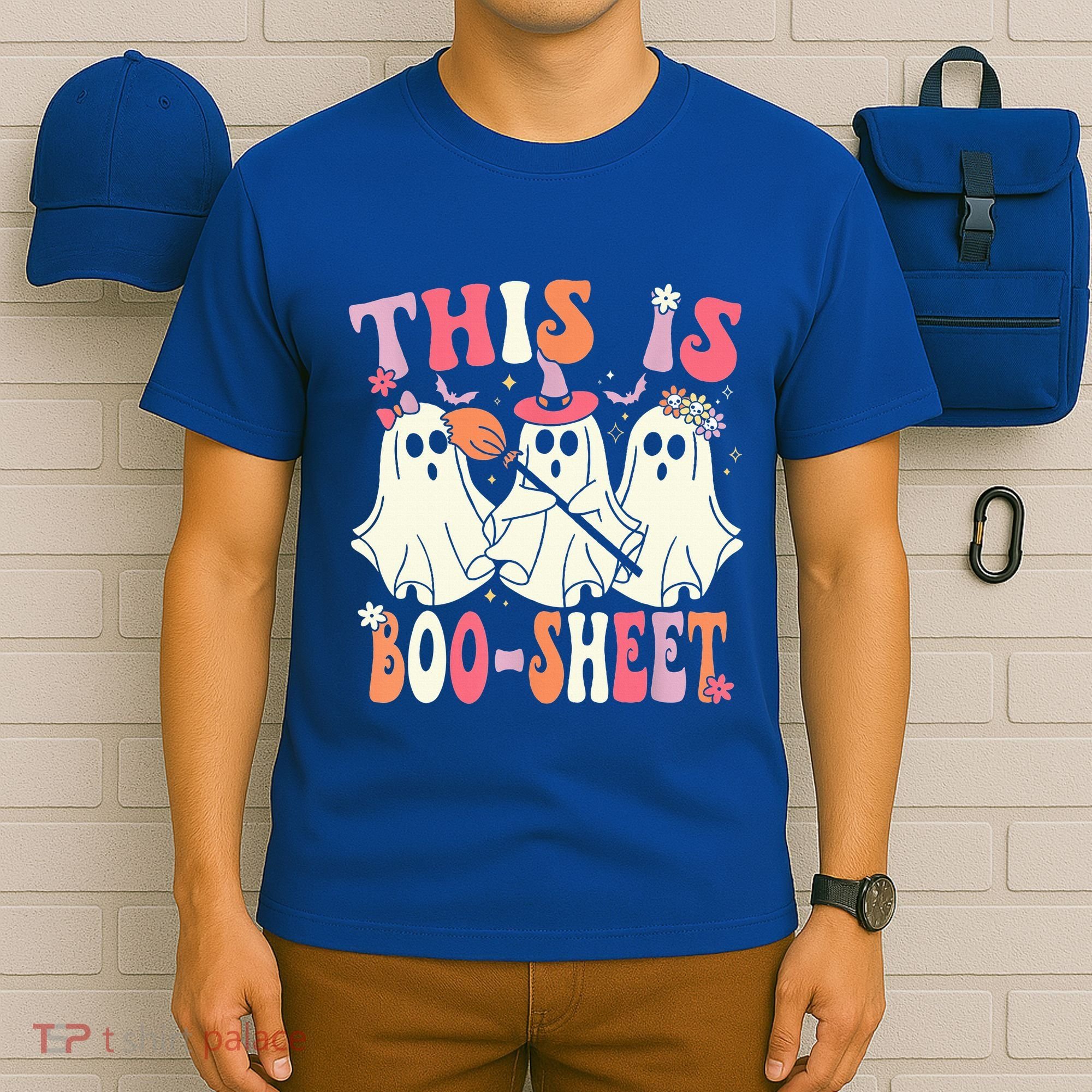 Retro Groovy This Is Some Boo Sheet Halloween Ghost Funny T-Shirt