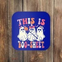 Retro Groovy This Is Some Boo Sheet Halloween Ghost Funny Coaster thumb 0
