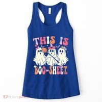 Retro Groovy This Is Some Boo Sheet Halloween Ghost Funny Women's Tank Top thumb 0