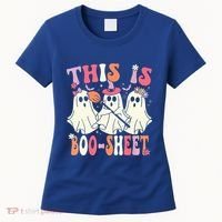 Retro Groovy This Is Some Boo Sheet Halloween Ghost Funny Women's T-Shirt thumb 0