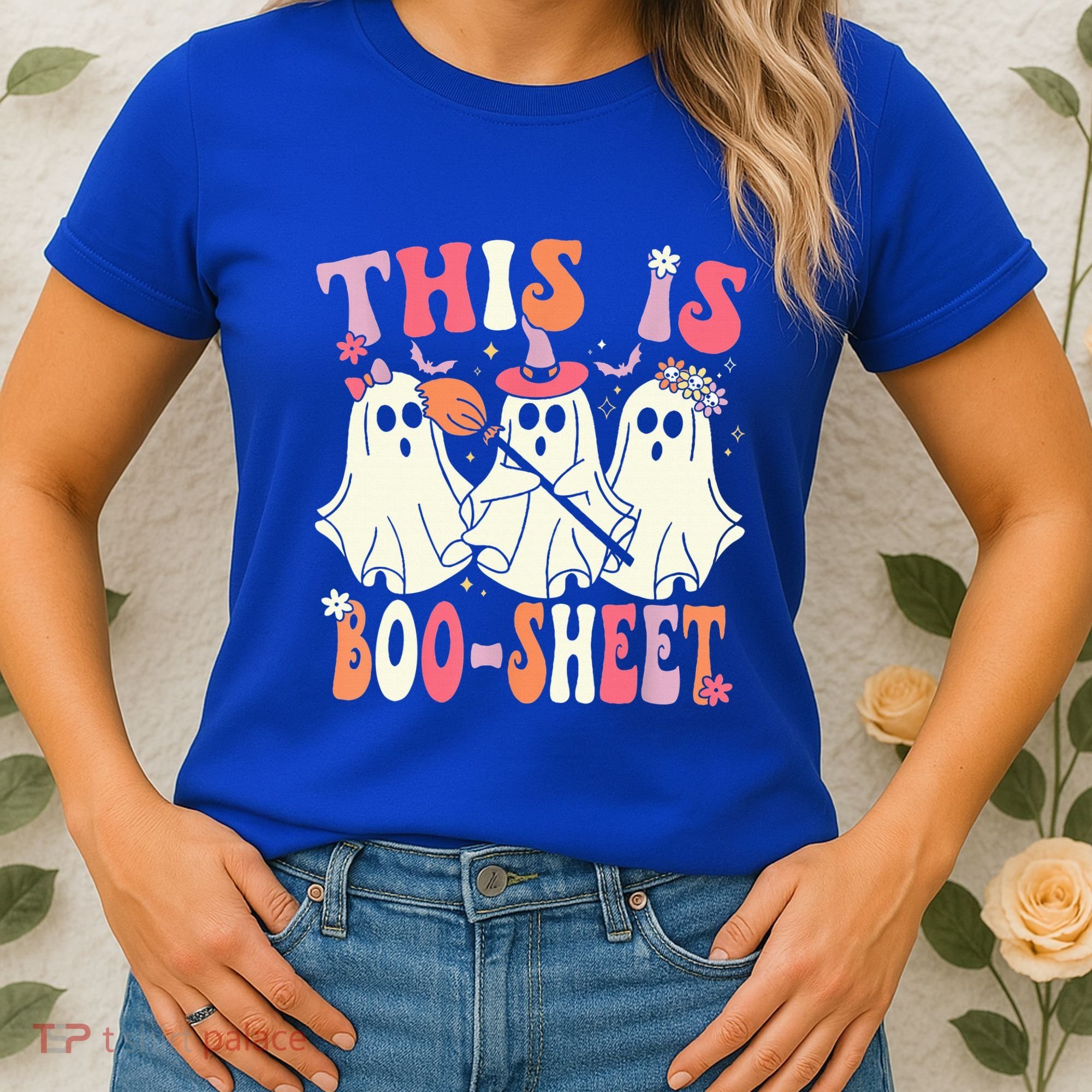 Retro Groovy This Is Some Boo Sheet Halloween Ghost Funny Women's T-Shirt