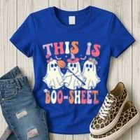 Retro Groovy This Is Some Boo Sheet Halloween Ghost Funny Women's T-Shirt thumb 3