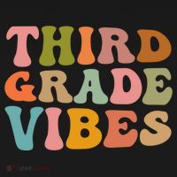 Retro Groovy Third Grade Vibes 3Rd Grade First Day Of School Gift Ornament thumb 1