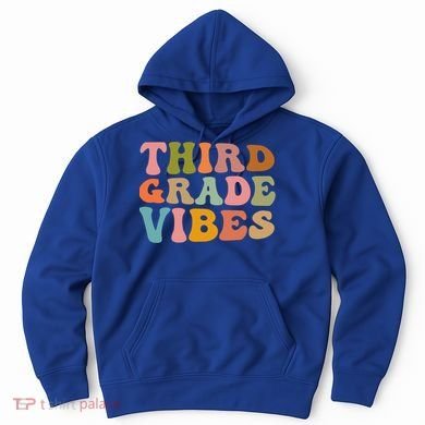 Retro Groovy Third Grade Vibes 3Rd Grade First Day Of School Gift Hoodie