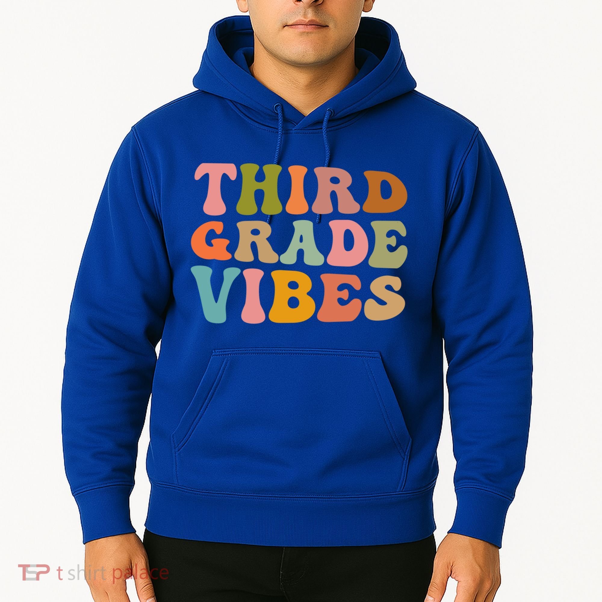 Retro Groovy Third Grade Vibes 3Rd Grade First Day Of School Gift Hoodie