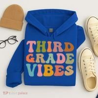Retro Groovy Third Grade Vibes 3Rd Grade First Day Of School Gift Hoodie thumb 4