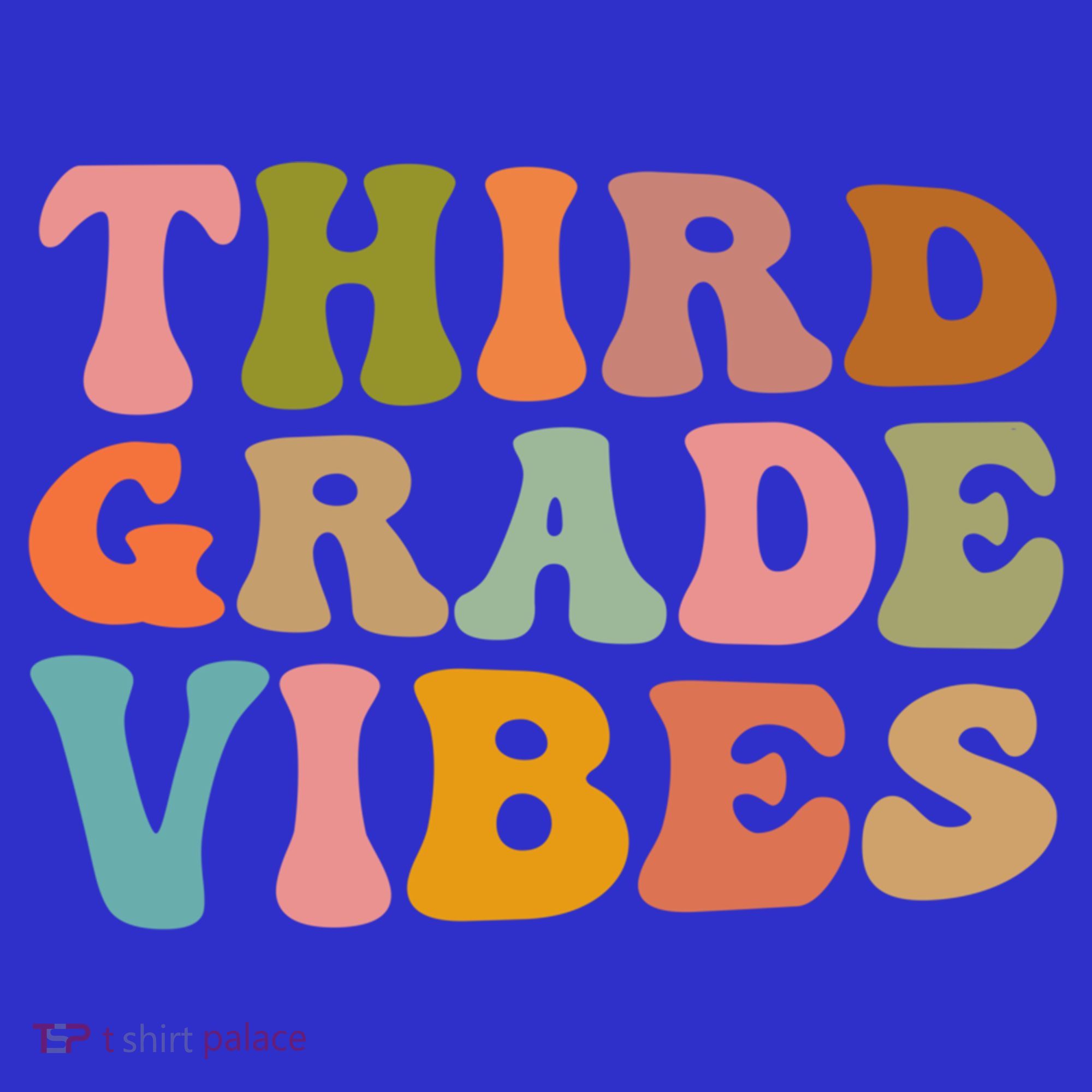 Retro Groovy Third Grade Vibes 3Rd Grade First Day Of School Gift Long Sleeve Shirt