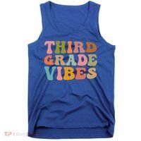 Retro Groovy Third Grade Vibes 3Rd Grade First Day Of School Gift Tank Top thumb 0