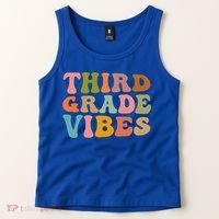 Retro Groovy Third Grade Vibes 3Rd Grade First Day Of School Gift Tank Top thumb 2