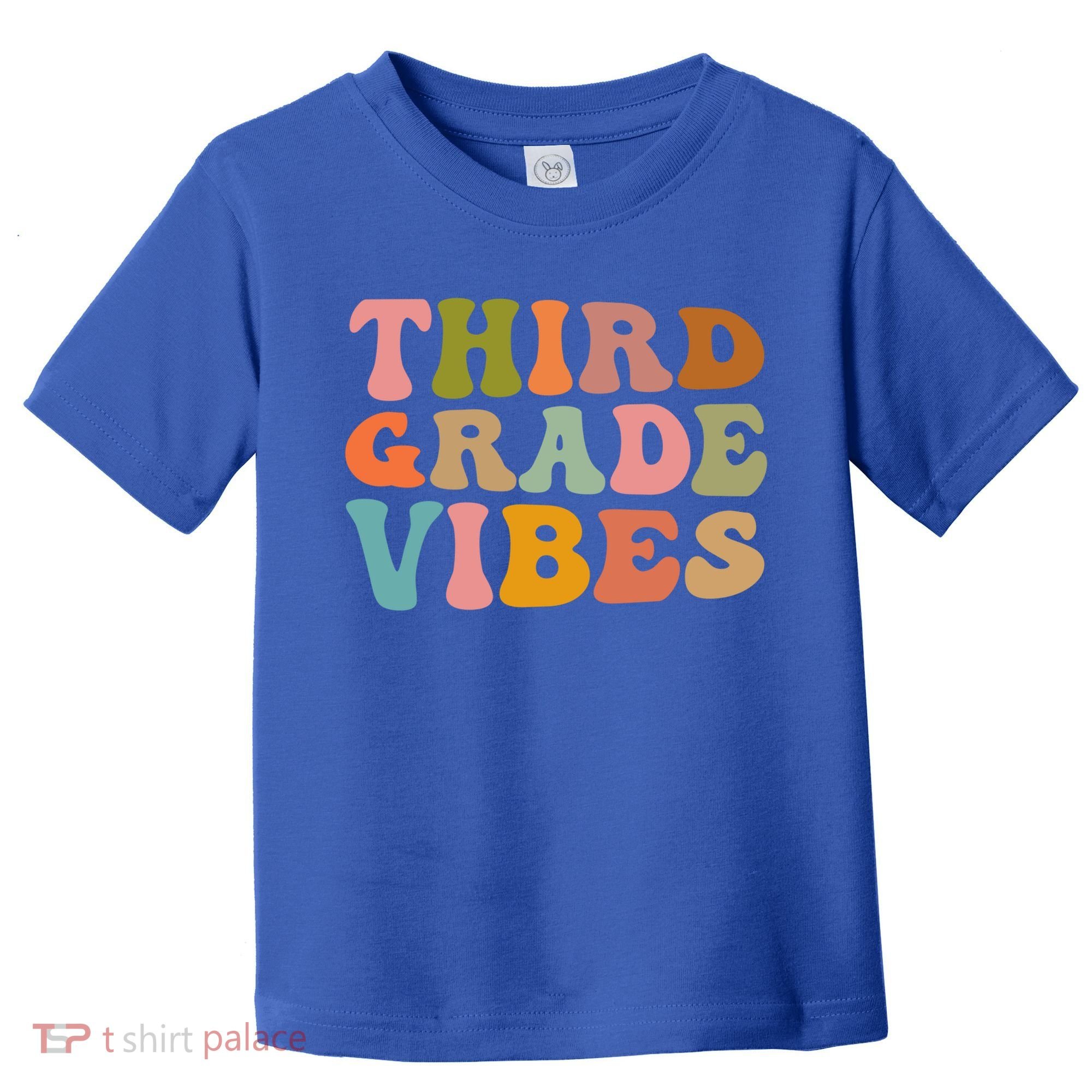 Retro Groovy Third Grade Vibes 3Rd Grade First Day Of School Gift Toddler T-Shirt