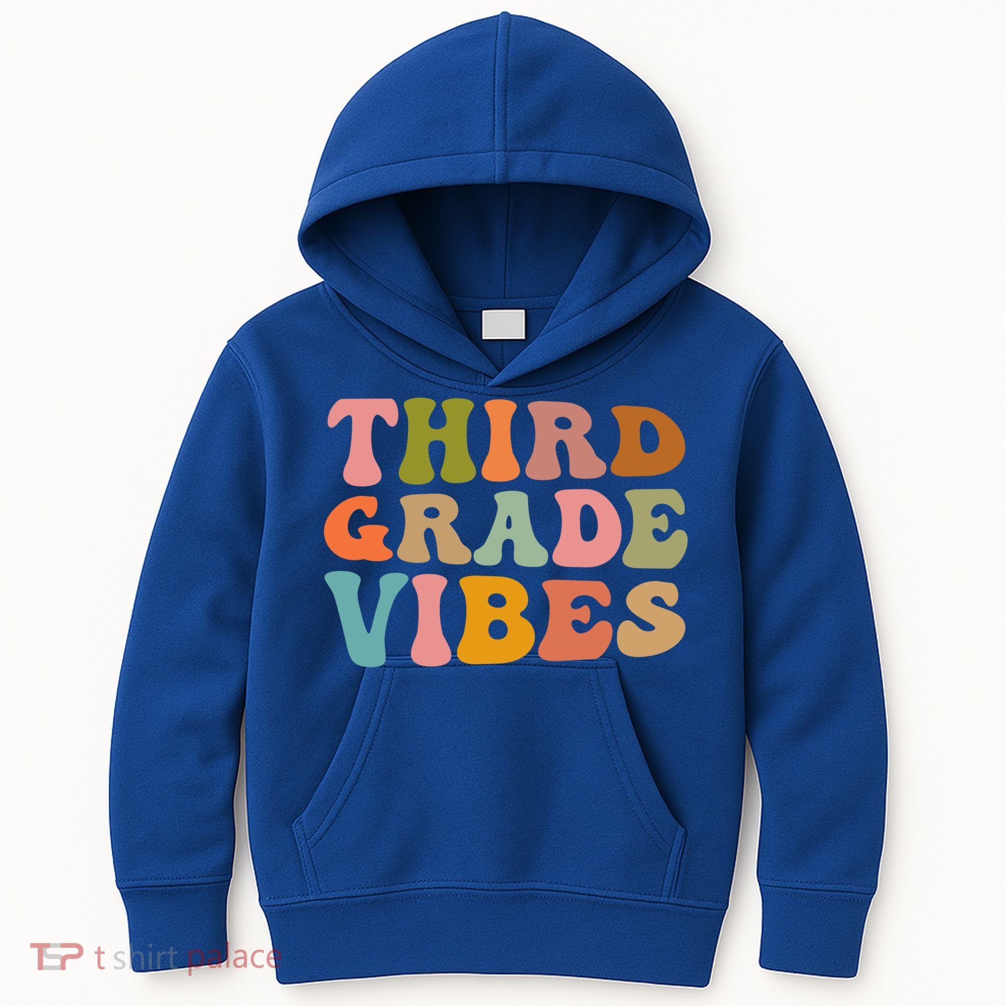 Retro Groovy Third Grade Vibes 3Rd Grade First Day Of School Gift Kids Hoodie