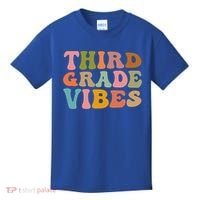 Retro Groovy Third Grade Vibes 3Rd Grade First Day Of School Gift Kids T-Shirt thumb 0