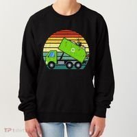 Retro Garbage Truck Waste Management Women's Sweatshirt thumb 0