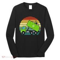 Retro Garbage Truck Waste Management Long Sleeve Shirt thumb 0