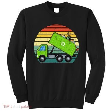 Retro Garbage Truck Waste Management Sweatshirt