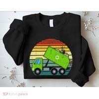 Retro Garbage Truck Waste Management Sweatshirt thumb 2