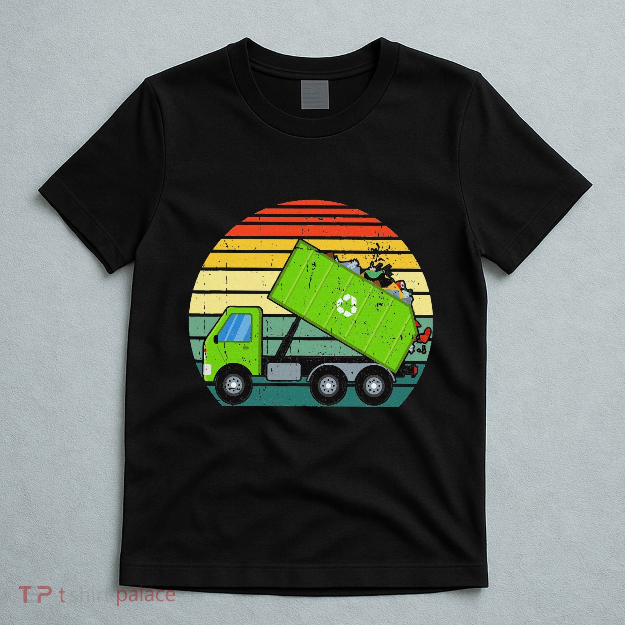 Retro Garbage Truck Waste Management T-Shirt