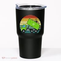 Retro Garbage Truck Waste Management Tumbler thumb 0