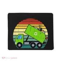 Retro Garbage Truck Waste Management Mousepad thumb 0