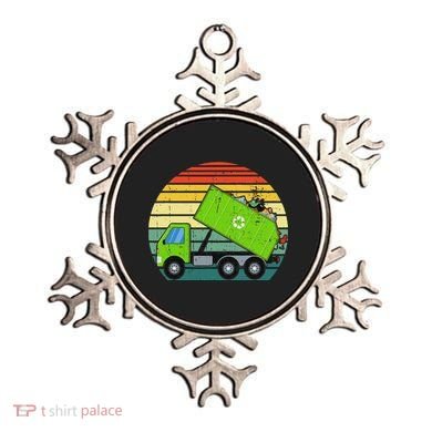 Retro Garbage Truck Waste Management Ornament