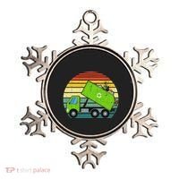 Retro Garbage Truck Waste Management Ornament thumb 0