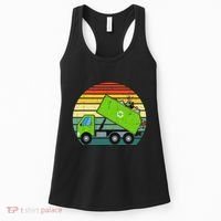 Retro Garbage Truck Waste Management Women's Tank Top thumb 0