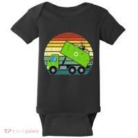 Retro Garbage Truck Waste Management Baby Bodysuit thumb 0