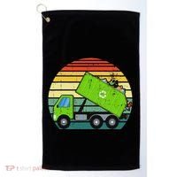 Retro Garbage Truck Waste Management Golf Towel thumb 0