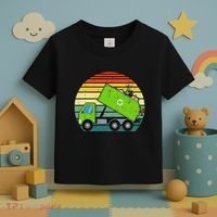 Retro Garbage Truck Waste Management Toddler T-Shirt thumb 3