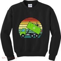 Retro Garbage Truck Waste Management Kids Sweatshirt thumb 0