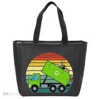 Retro Garbage Truck Waste Management Tote Bag thumb 0