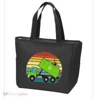 Retro Garbage Truck Waste Management Tote Bag thumb 3