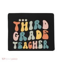 Retro Groovy Third Grade Teacher First Day Of Back To School Mousepad thumb 0