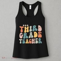 Retro Groovy Third Grade Teacher First Day Of Back To School Women's Tank Top thumb 3